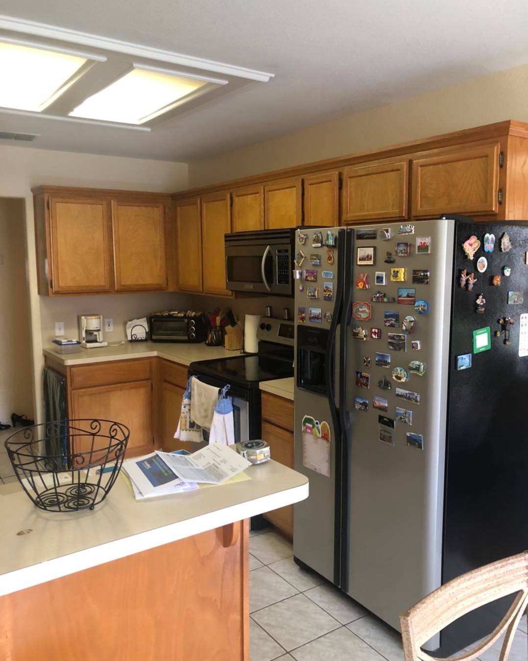 Kitchen Remodel — Espresso Cabinets & Herringbone Backsplash photo 3